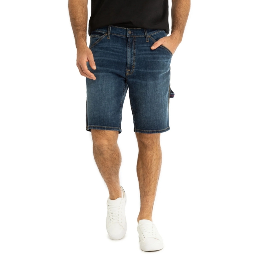 U.S. Polo Assn. Men's Size 42 Straight Carpenter Short Medium Wash Inseam 10.5"